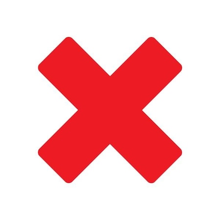 Ergomat DuraStripe Xtreme 6inx6inx2in Rounded Xfts Red, 30PK DSX-XR6-R-KIT